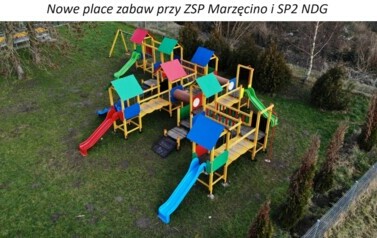 plac zabaw w Marzęcnie