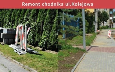 Remont chodnika ul.Kolejowa