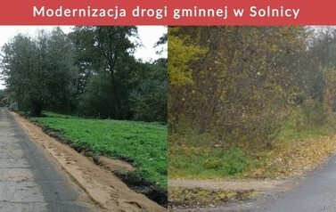 Modernizacja drogi gminnej w Solnicy