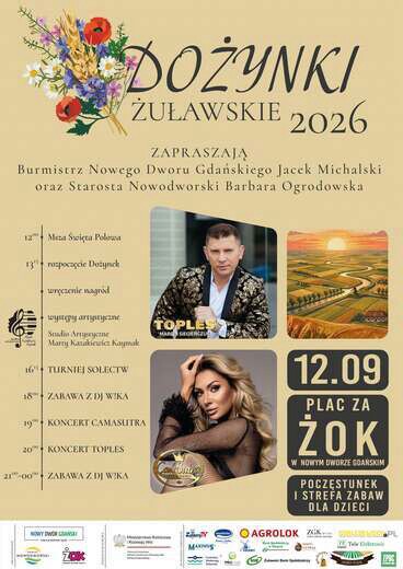 Dożynki Żuławskie 12 września w Nowym Dworze Gdańskim