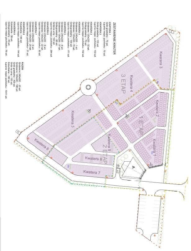 plan nowego cmentarza
