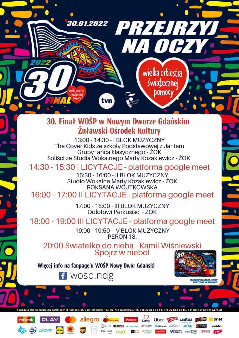 30 Finał WOŚP plakat 
