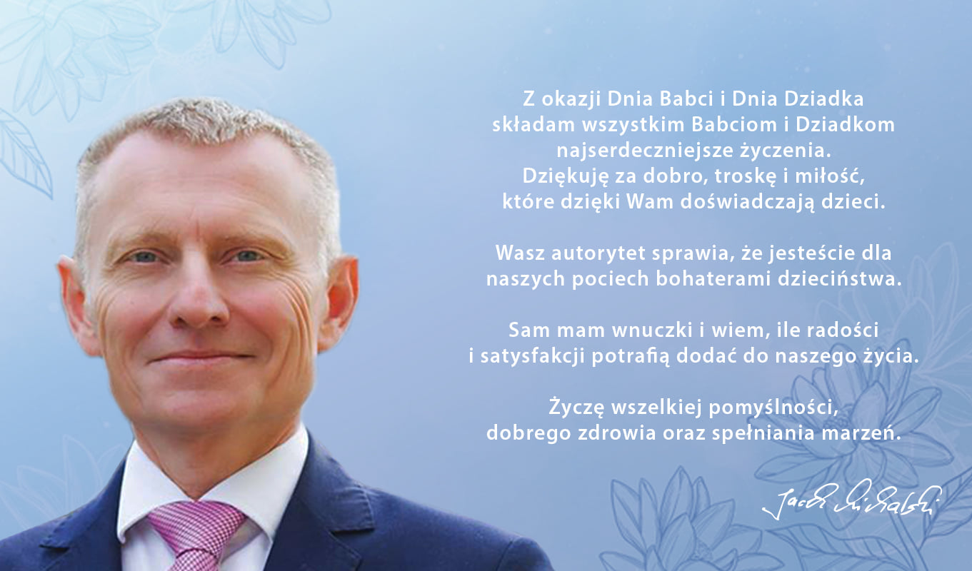 życzenia burmistrza z&nbsp;okazji dnia babci i&nbsp;dziadka 