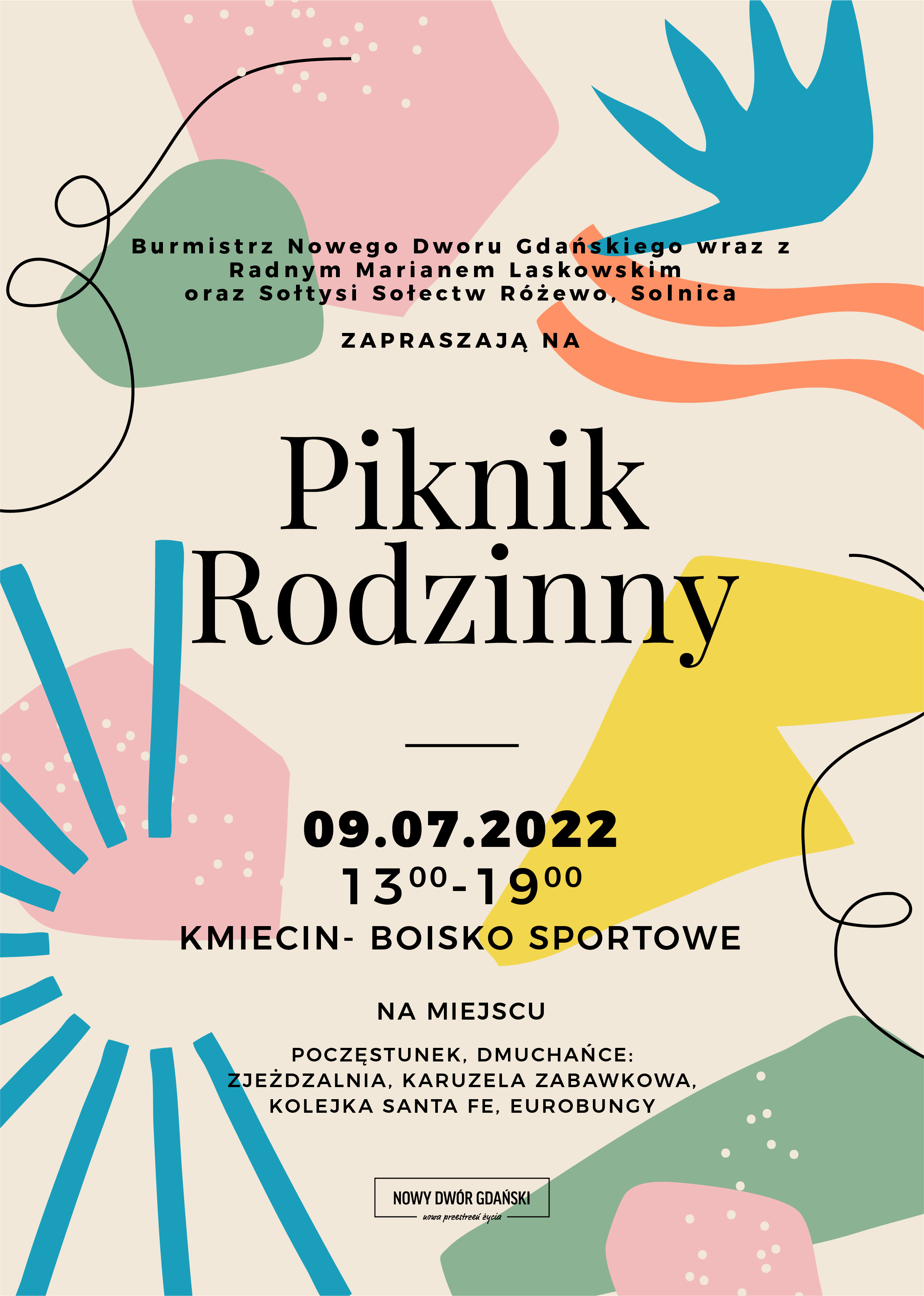 Plakat piknik Rodzinny w&nbsp;Kmiecinie 
