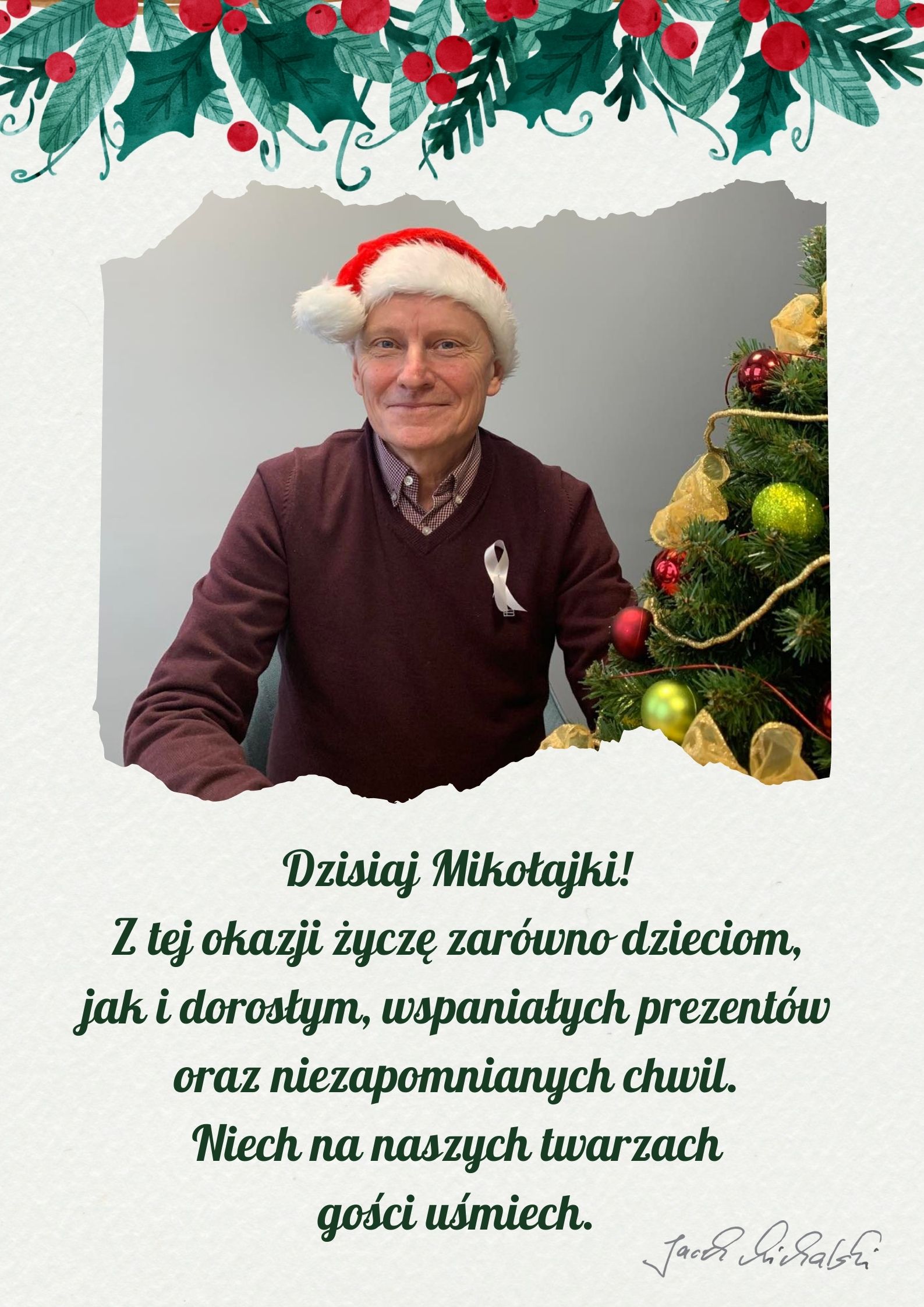 Mikołajki życzenia od burmistrza 