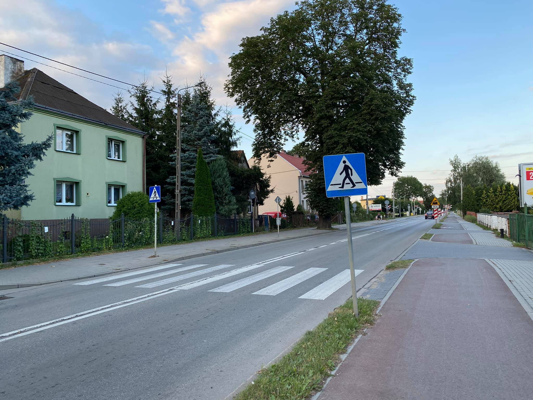 przejście dla pieszych na ul. warszawska 