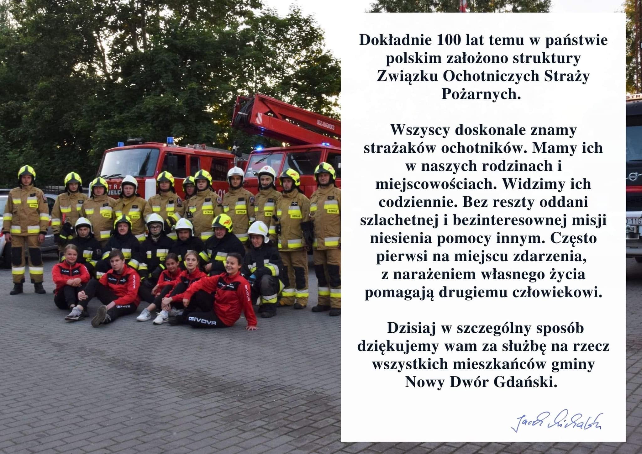 grafika 100-lecie ZOSP 