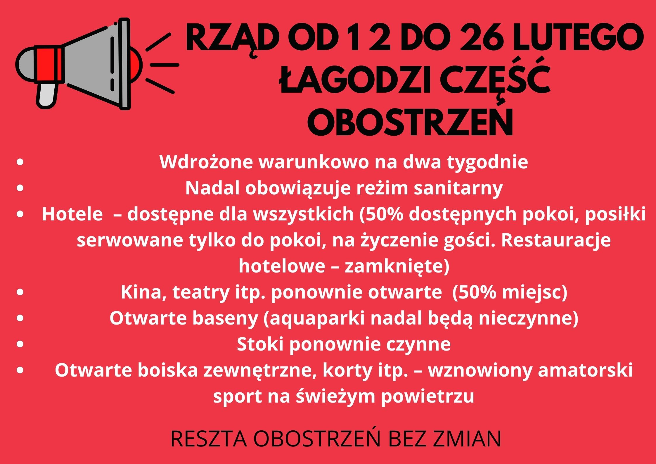 rząd łagodzi obostrzenia grafika 
