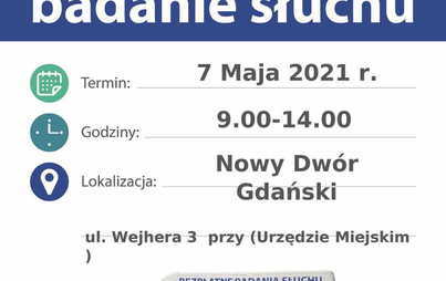 Zdjęcie do Bezpłatne badanie słuchu - 7 maja 
