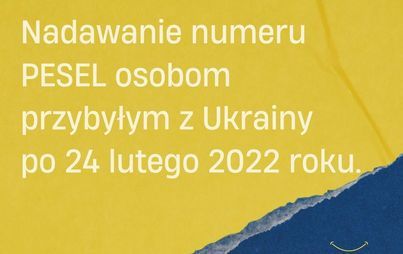 Zdjęcie do Numer PESEL dla os&oacute;b z Ukrainy 