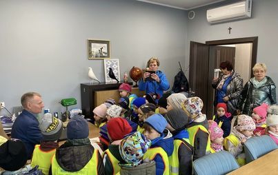 Zdjęcie do Odwiedziły nas przedszkolaki z Marynowych 