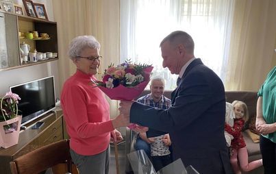 Zdjęcie do 91.urodiny Pani Władysławy Jagusińskiej 