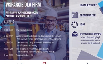 Zdjęcie do Webinarium Pomorskiej Specjalnej Strefy Ekonomicznej